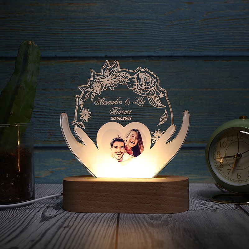 Lumière acrylique personnalisée de trophée de LED