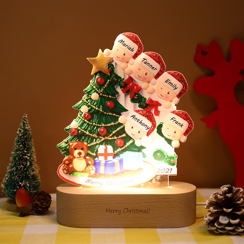 Veilleuse décoration de Noël personnalisée