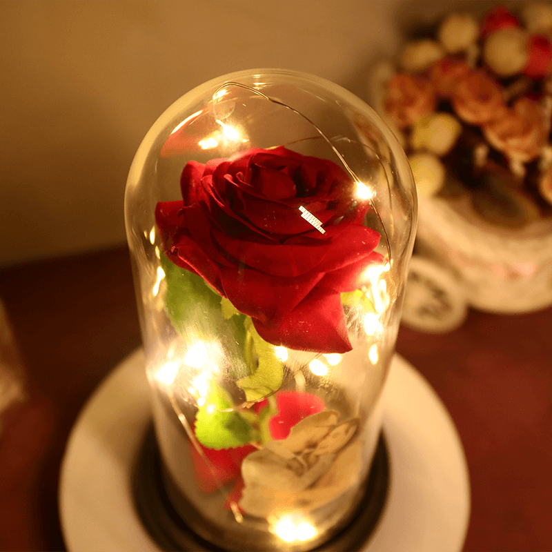 Veilleuse rose photo personnalisée