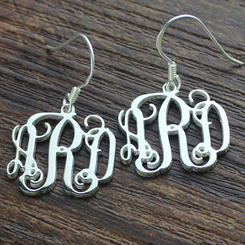 Monogramme Boucle d'oreilles