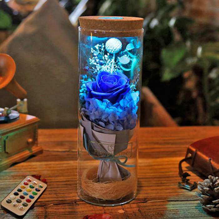 Bluetooth - LED Rose Bouteille Lampe