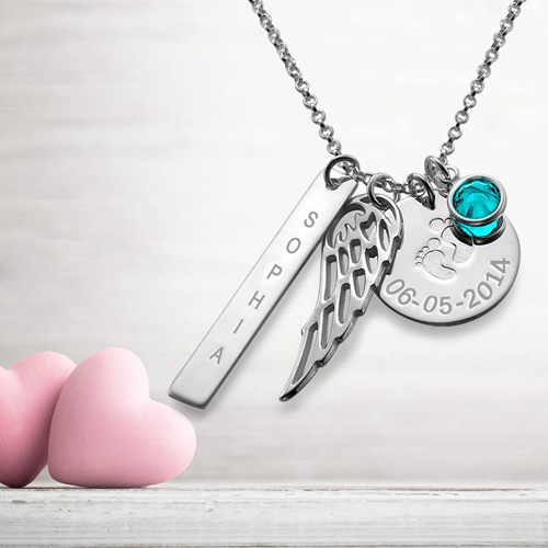 Collier Personnalisé Pendentifs pour Maman