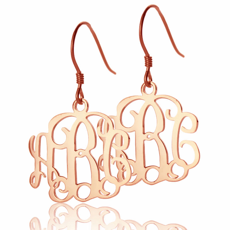 Monogramme Boucle d'oreilles