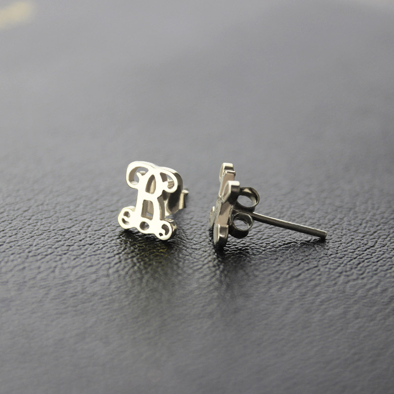 Ingle Monogramme Goujon Boucle d'oreilles  