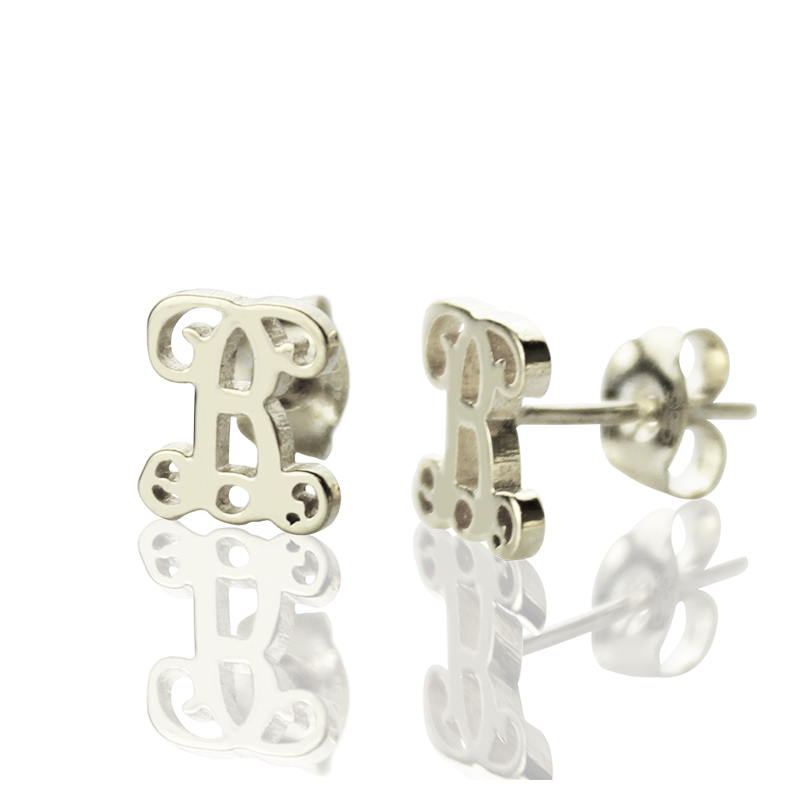 Ingle Monogramme Goujon Boucle d'oreilles  