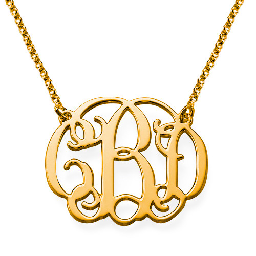 Célébrité monogram necklace
