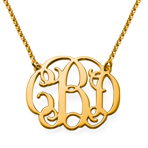 Célébrité monogram necklace