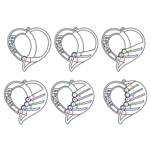 Collier Gravé avec pierres de naissance pour Mamans