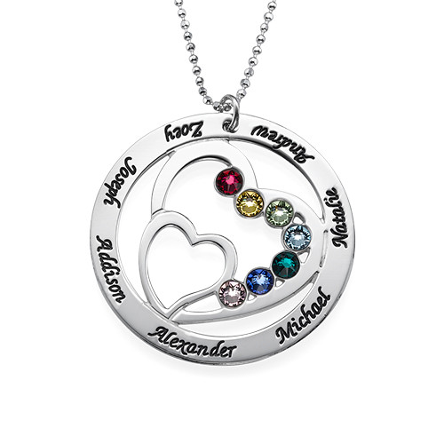 Collier Double Cœur pour Mamans