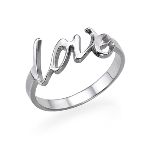 La Bague Love en Argent