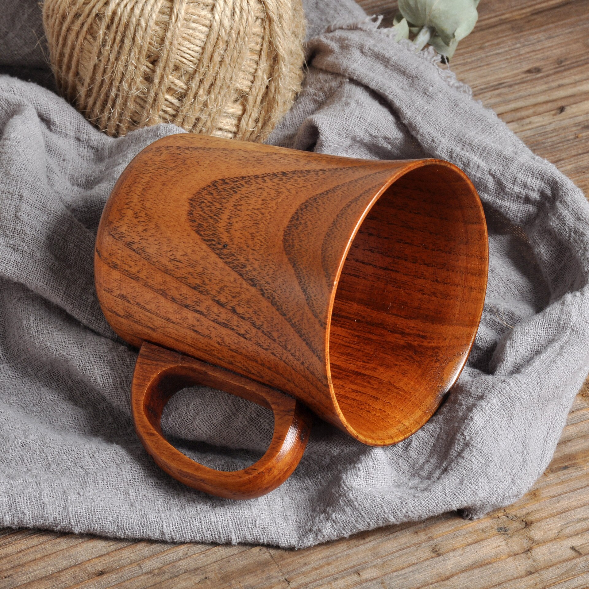 Tasse en bois photo personnalisée