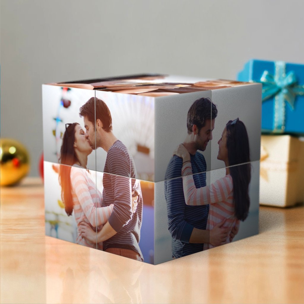 Cube De Rubik Pliant Multi Photo Personnalisé