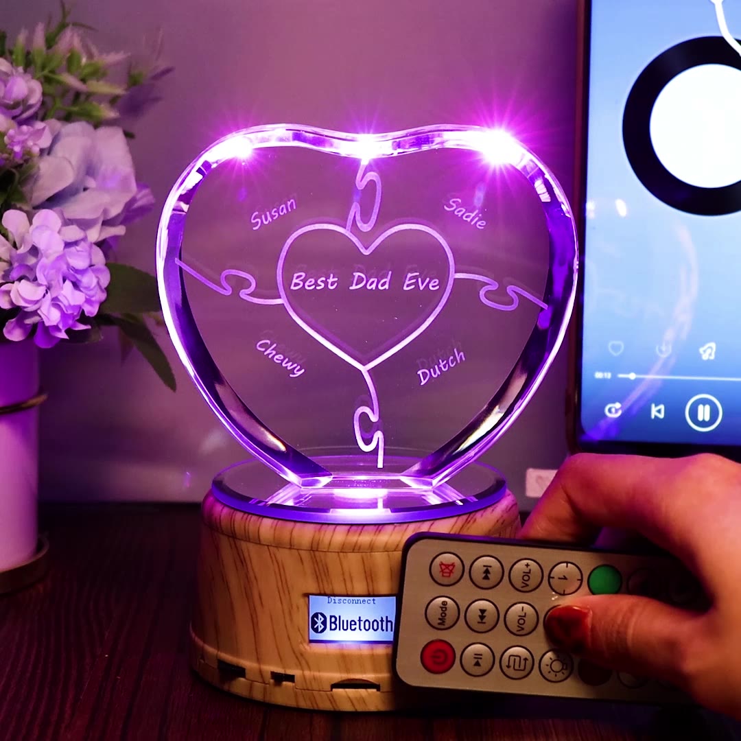 Lampe de puzzle avec nom personnalisé